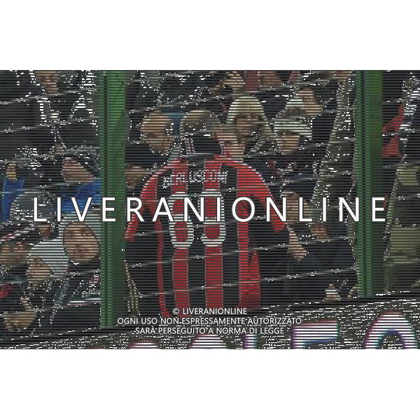 Milano 22-01-2014 TIM Cup - Coppa Italia quarti di finale Stadio Giuseppe Meazza - San Siro Milan - Udinese nella foto tifoso Milan foto Roberto Garavaglia - ag. Aldo Liverani sas