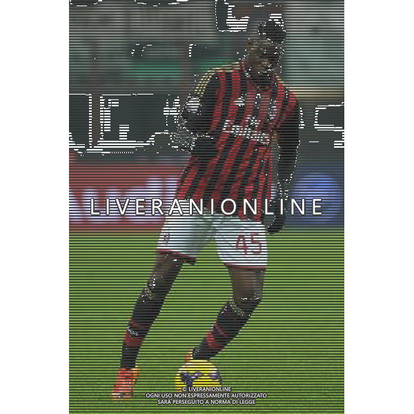 Milano 22-01-2014 TIM Cup - Coppa Italia quarti di finale Stadio Giuseppe Meazza - San Siro Milan - Udinese nella foto Mario Balotelli (Milan) foto Roberto Garavaglia - ag. Aldo Liverani sas