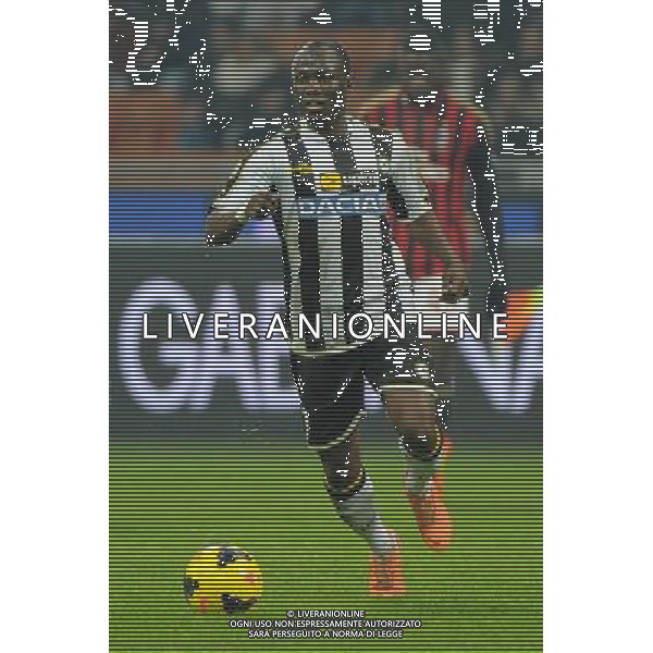 Milano 22-01-2014 TIM Cup - Coppa Italia quarti di finale Stadio Giuseppe Meazza - San Siro Milan - Udinese nella foto Emmanuel Badu (Udinese) foto Roberto Garavaglia - ag. Aldo Liverani sas