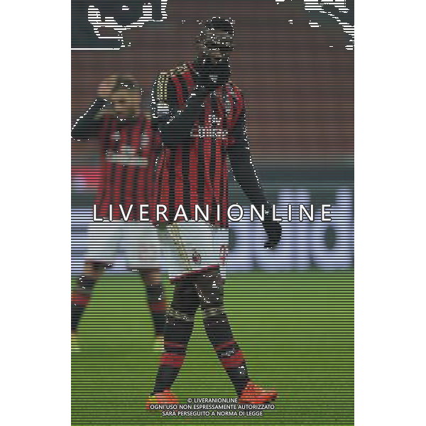 Milano 22-01-2014 TIM Cup - Coppa Italia quarti di finale Stadio Giuseppe Meazza - San Siro Milan - Udinese nella foto Mario Balotelli (Milan) foto Roberto Garavaglia - ag. Aldo Liverani sas