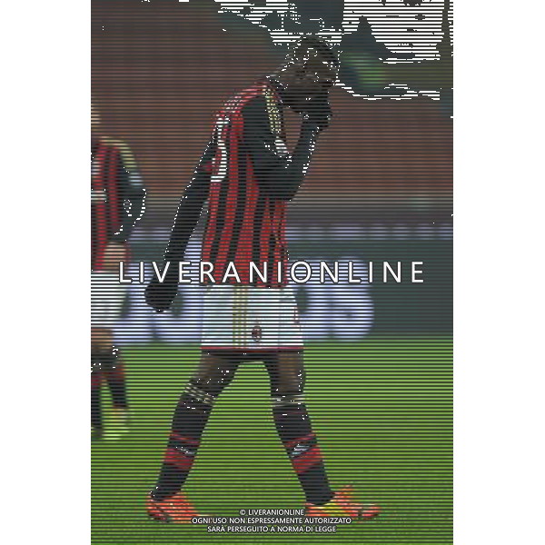 Milano 22-01-2014 TIM Cup - Coppa Italia quarti di finale Stadio Giuseppe Meazza - San Siro Milan - Udinese nella foto Mario Balotelli (Milan) foto Roberto Garavaglia - ag. Aldo Liverani sas