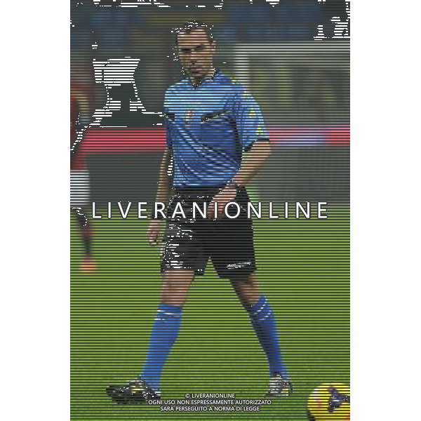 Milano 22-01-2014 TIM Cup - Coppa Italia quarti di finale Stadio Giuseppe Meazza - San Siro Milan - Udinese nella foto l\'arbitro Marco Guida di Torre Annunziata (NA) foto Roberto Garavaglia - ag. Aldo Liverani sas