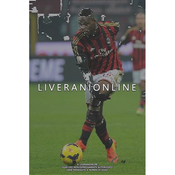 Milano 22-01-2014 TIM Cup - Coppa Italia quarti di finale Stadio Giuseppe Meazza - San Siro Milan - Udinese nella foto Mario Balotelli (Milan) foto Roberto Garavaglia - ag. Aldo Liverani sas