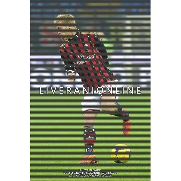 Milano 22-01-2014 TIM Cup - Coppa Italia quarti di finale Stadio Giuseppe Meazza - San Siro Milan - Udinese nella foto Keisuke Honda (Milan) foto Roberto Garavaglia - ag. Aldo Liverani sas