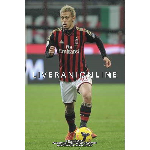 Milano 22-01-2014 TIM Cup - Coppa Italia quarti di finale Stadio Giuseppe Meazza - San Siro Milan - Udinese nella foto Keisuke Honda (Milan) foto Roberto Garavaglia - ag. Aldo Liverani sas