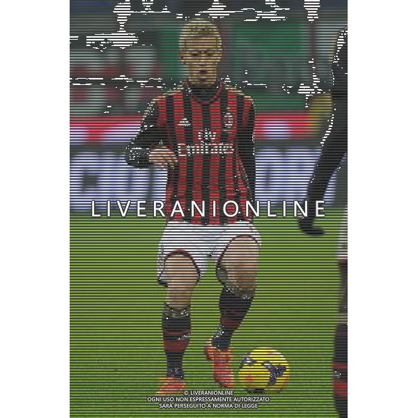 Milano 22-01-2014 TIM Cup - Coppa Italia quarti di finale Stadio Giuseppe Meazza - San Siro Milan - Udinese nella foto Keisuke Honda (Milan) foto Roberto Garavaglia - ag. Aldo Liverani sas