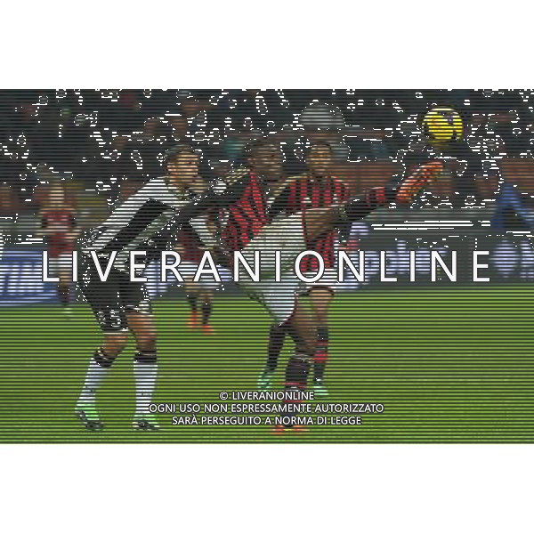 Milano 22-01-2014 TIM Cup - Coppa Italia quarti di finale Stadio Giuseppe Meazza - San Siro Milan - Udinese nella foto Mario Balotelli (Milan) foto Roberto Garavaglia - ag. Aldo Liverani sas