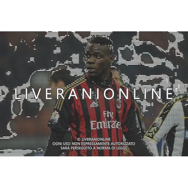 Milano 22-01-2014 TIM Cup - Coppa Italia quarti di finale Stadio Giuseppe Meazza - San Siro Milan - Udinese nella foto Mario Balotelli (Milan) foto Roberto Garavaglia - ag. Aldo Liverani sas