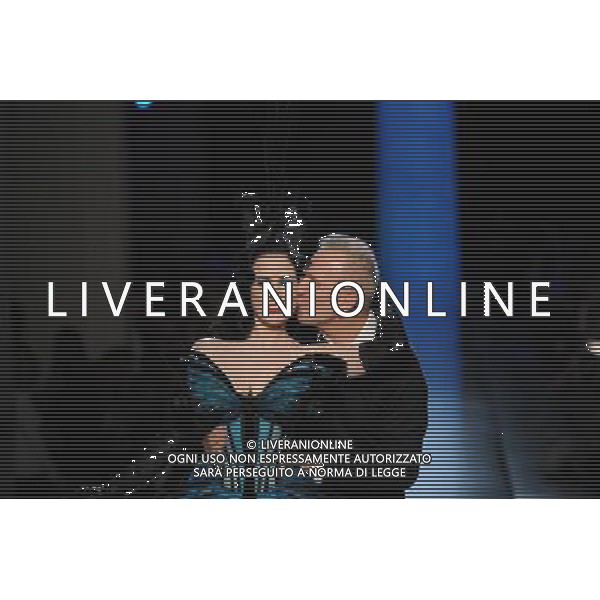 Dita Von Teese and Jean Paul Gaultier (himself) walks the runway during Jean Paul Gaultier show as part of Paris Fashion Week Haute Couture Spring/Summer 2014 on January 22, 2014 in Paris, France. Â©Photoshot/Ag. Aldo Liverani s.a.s.-Only Italy-Editorial Use Only