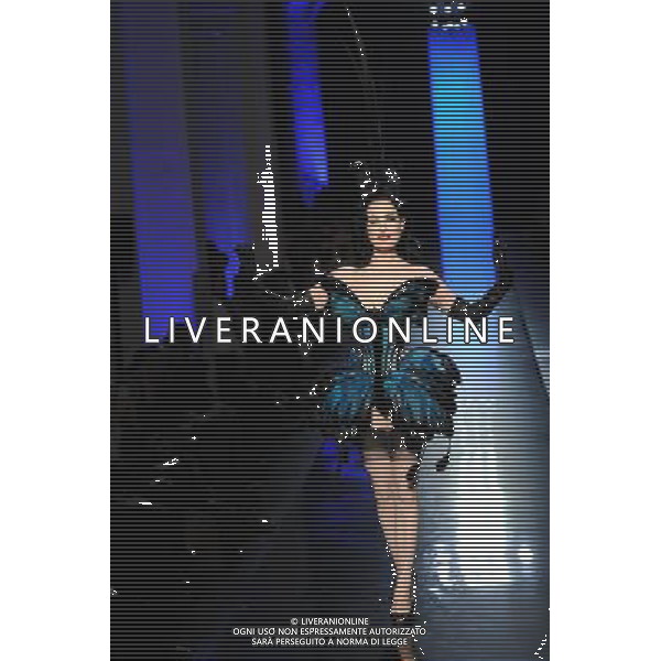 Dita Von Teese walks the runway during Jean Paul Gaultier show as part of Paris Fashion Week Haute Couture Spring/Summer 2014 on January 22, 2014 in Paris, France. Â©Photoshot/Ag. Aldo Liverani s.a.s.-Only Italy-Editorial Use Only