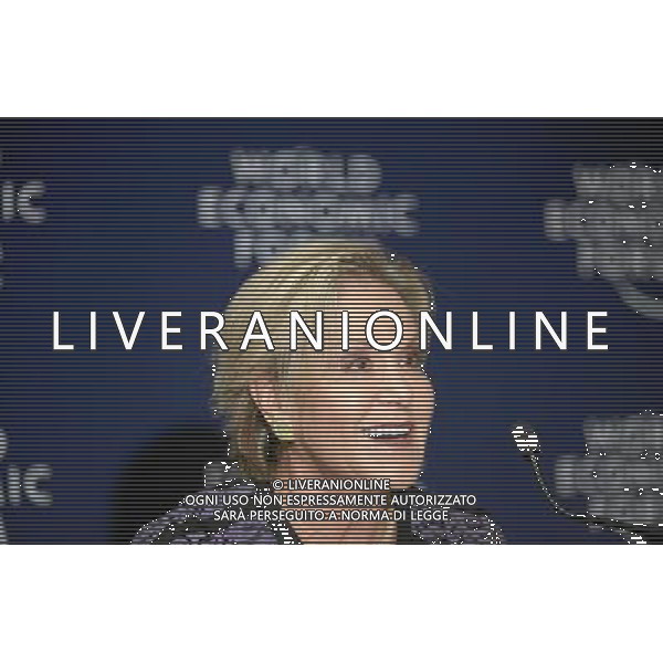 DAVOS/SWITZERLAND, 22JAN14 - Judith Rodin, President, Rockefeller Foundation, USA; Co-Chair of the World Economic Forum Annual Meeting 2014 laughs during the press Conference \'Annual Meeting 2014 Co-chair\'s\' at the Annual Meeting 2014 of the World Economic Forum at the congress centre in Davos, January 22, 2014. WORLD ECONOMIC FORUM/swiss-image.ch/Photo Nicola Pitaro