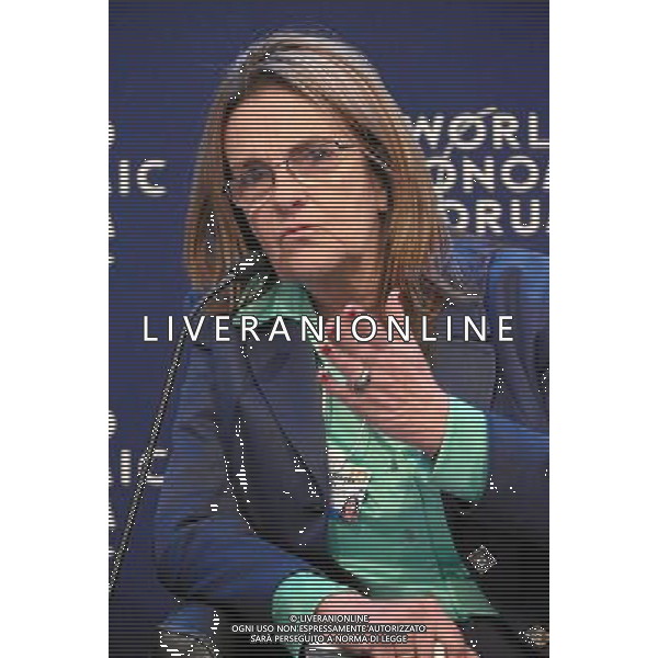 DAVOS/SWITZERLAND, 22JAN14 - Maria das GraÃas Silva Foster, Chief Executive Officer, Petroleo Brasileiro - PETROBRAS, Brazil gestures during the session \'The New Energy Context\' at the Annual Meeting 2014 of the World Economic Forum at the congress centre in Davos, January 22, 2014. WORLD ECONOMIC FORUM/swiss-image.ch/Photo RÃˆmy Steinegger