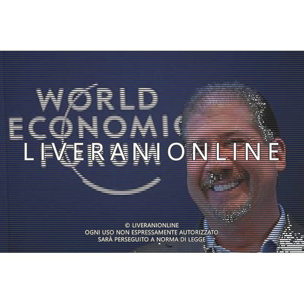 DAVOS/SWITZERLAND, 22JAN14 - Mark Weinberger, Global Chairman and Chief Executive Officer, EY, USA smiles during the session \'Getting Back to Natural Growth\' at the Annual Meeting 2014 of the World Economic Forum at the congress centre in Davos, January 22, 2014. WORLD ECONOMIC FORUM/swiss-image.ch/Photo Moritz Hager Â©Photoshot/Ag. Aldo Liverani s.a.s.-Only Italy-Editorial Use Only