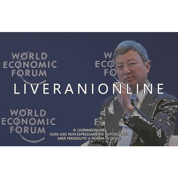 DAVOS/SWITZERLAND, 22JAN14 - Min Zhu, Deputy Managing Director, International Monetary Fund (IMF), Washington DC; World Economic Forum Foundation Board Member makes a point during the session \'Getting Back to Natural Growth\' at the Annual Meeting 2014 of the World Economic Forum at the congress centre in Davos, January 22, 2014. WORLD ECONOMIC FORUM/swiss-image.ch/Photo Moritz Hager Â©Photoshot/Ag. Aldo Liverani s.a.s.-Only Italy-Editorial Use Only