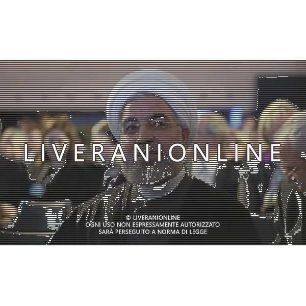 Hassan Rouhani, President of the Islamic Republic of Iran is seen during the \'Special Adress\' at the Annual Meeting 2014 of the World Economic Forum at the congress centre in Davos, January 22, 2014. WORLD ECONOMIC FORUM/swiss-image.ch/Photo Moritz Hager ©Photoshot/Ag. Aldo Liverani s.a.s.-Only Italy-Editorial Use Only