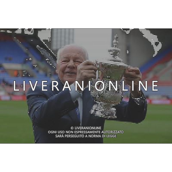 DAVE WHELAN PRESENTED WITH REPLICA FA CUP WIGAN ATHLETIC V CRYSTAL PALACE FC WIGAN ATHLETIC V CRYSTAL PALACE FC, THE BUDWEISER FA CUP DW STADIUM, WIGAN, ENGLAND 25 January 2014 GAT78151 THE BUDWEISER FA CUP 25/01/2014 WARNING! This Photograph May Only Be Used For Newspaper And/Or Magazine Editorial Purposes. May Not Be Used For Publications Involving 1 player, 1 Club Or 1 Competition Without Written Authorisation From Football DataCo Ltd. For Any Queries, Please Contact Football DataCo Ltd on +44 (0) 207 864 9121 AG ALDO LIVERANI SAS ONLY ITALY