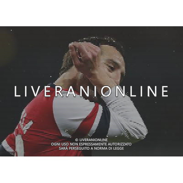 (140125) -- LONDON, Jan. 25, 2014 () -- Santi Cazorla of Arsenal celebrates scoring during FA Cup Fourth Round match between Arsenal and Coventry City at Emirates Stadium in London, Britain on Jan. 24, 2014. Arsenal won 4-0. (/Wang Lili) FOR EDITORIAL USE ONLY. NOT FOR SALE FOR MARKETING OR ADVERTISING CAMPAIGNS. NO USE WITH UNAUTHORIZED AUDIO, VIDEO, DATA, FIXTURE LISTS, CLUBLEAGUE LOGOS OR LIVE SERVICES. ONLINE IN-MATCH USE LIMITED TO 45 IMAGES, NO VIDEO EMULATION. NO USE IN BETTING, GAMES OR SINGLE CLUBLEAGUEPLAYER PUBLICATIONS. AG ALDO LIVERANI SAS ONLY ITALY