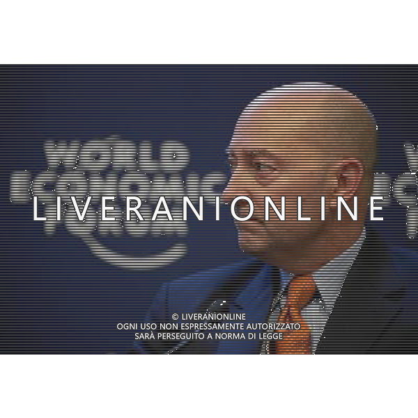James G. Stavridis, Dean, The Fletcher School of Law and Diplomacy, Tufts University, USA, looks on during the session \'Diplomacy and Warfare in the Digital Age\' at the Annual Meeting 2014 of the World Economic Forum at the congress centre in Davos, January 25, 2014. WORLD ECONOMIC FORUM/swiss-image.ch/Photo Michael Buholzer AG ALDO LIVERANI SAS ONLY ITALY