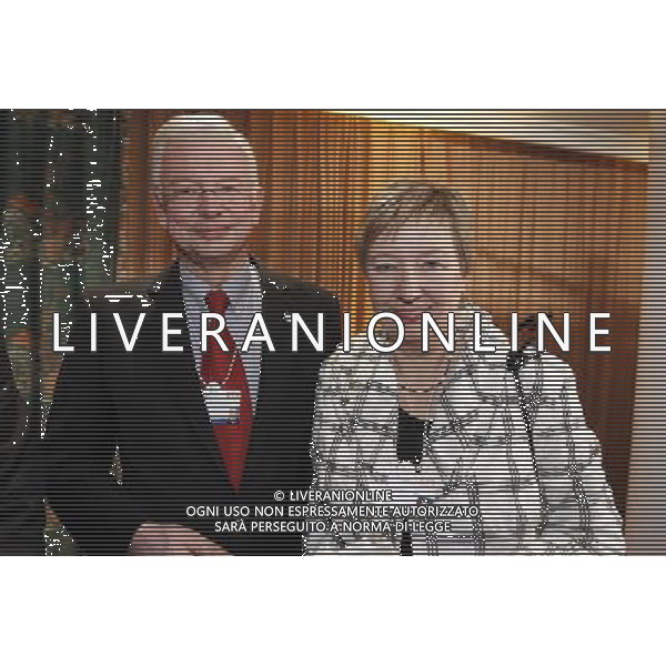 ex Minister Roland Koch and wife Anke Koch World Economic Forum 2014 Davos on Thursday, 23.01.2014 AG ALDO LIVERANI SAS ONLY ITALY