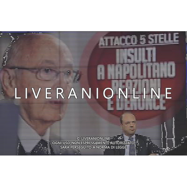 TRASMISSIONE TELEVISIVA PORTA A PORTA 28-01-2014 NELLA FOTO ANGELINO ALFANO FOTO FABRIZIO CORRADETTI-AG ALDO LIVERANI SAS