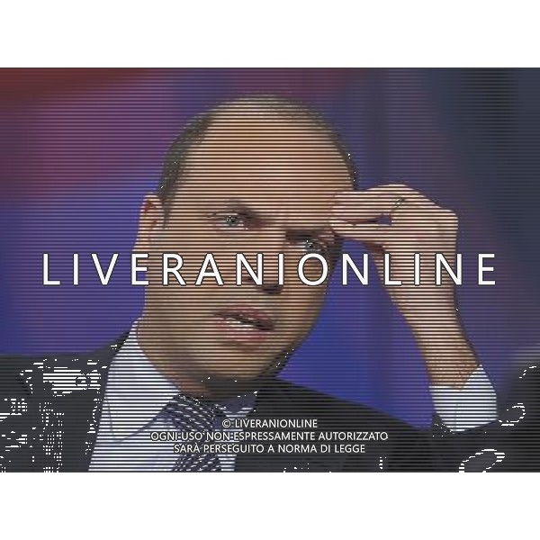 TRASMISSIONE TELEVISIVA PORTA A PORTA 28-01-2014 NELLA FOTO ANGELINO ALFANO FOTO FABRIZIO CORRADETTI-AG ALDO LIVERANI SAS