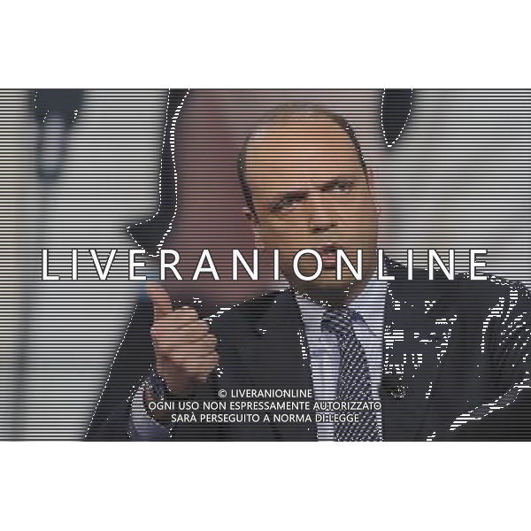 TRASMISSIONE TELEVISIVA PORTA A PORTA 28-01-2014 NELLA FOTO ANGELINO ALFANO FOTO FABRIZIO CORRADETTI-AG ALDO LIVERANI SAS