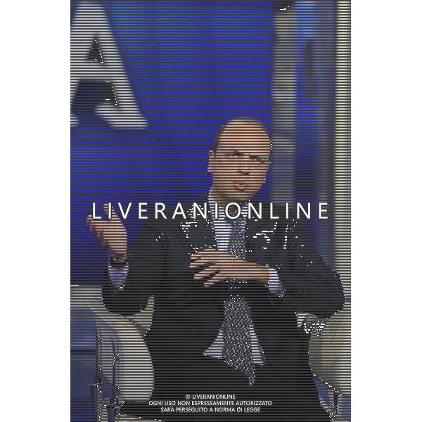 TRASMISSIONE TELEVISIVA PORTA A PORTA 28-01-2014 NELLA FOTO ANGELINO ALFANO FOTO FABRIZIO CORRADETTI-AG ALDO LIVERANI SAS