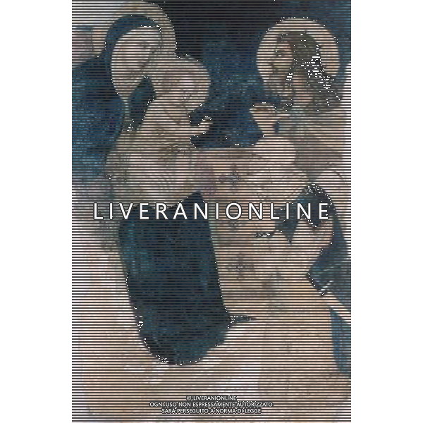 Siena nella foto: Basilica di San Domenico-Madonna con Bambino e Cavaliere-Pietro Lorenzetti Edizioni B.N Marconi/Ag.Aldo Liverani