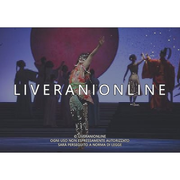 The Prince of the Pagodas, dress rehearsal on 29th January 2014 at The Lowry, Salford, England. The show will runs from 30th January - 1st February 2014 before touring the UK. David Bintley\'s ballet to Benjamin Britten\'s only commissioned ballet score was rapturously received by audiences and critics at its premiere by the National Ballet of Japan in 2011. The spectacular and imaginative costumes from War Horse designer Rae Smith bring to life the elegance and beauty of the Chrysanthemum Kingdom, and capture our imagination in the fantastical journey through the elements. AG ALDO LIVERANI SAS ONLY ITALY