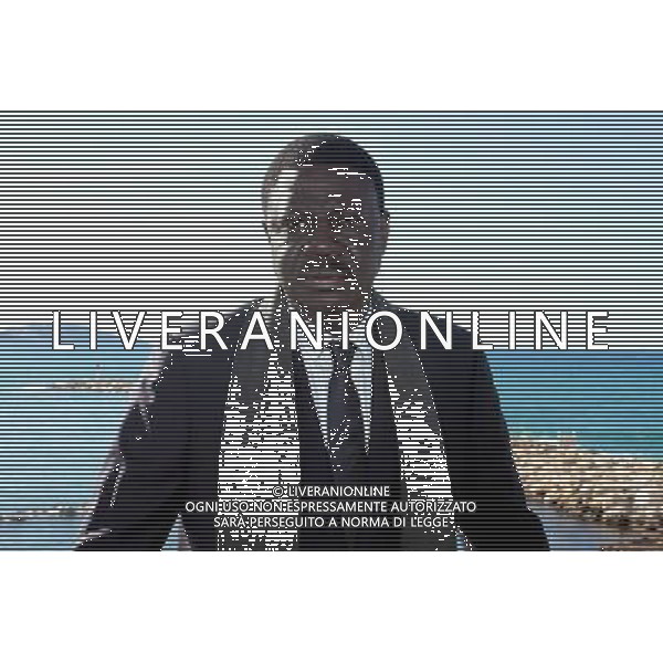 Pape Diouf -04.02.2014 - L ancien president de l OM annonce sa candidature pour les municipales a Marseille sur une liste de rassemblement Photo : Visual / Icon Sport /AGENZIA ALDO LIVERANI SAS - ITALY ONLY - Pape Diouf -04.02.2014 - L\'ex presidente della OM ha annunciato la sua candidatura per Marsiglia comunale in una lista di raduno *** Local Caption ***