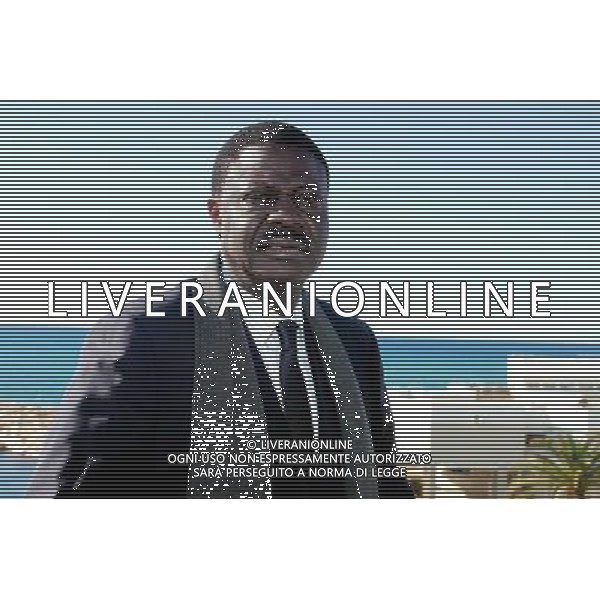 Pape Diouf -04.02.2014 - L ancien president de l OM annonce sa candidature pour les municipales a Marseille sur une liste de rassemblement Photo : Visual / Icon Sport /AGENZIA ALDO LIVERANI SAS - ITALY ONLY - Pape Diouf -04.02.2014 - L\'ex presidente della OM ha annunciato la sua candidatura per Marsiglia comunale in una lista di raduno *** Local Caption ***