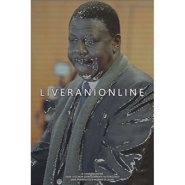 Pape Diouf -04.02.2014 - L ancien president de l OM annonce sa candidature pour les municipales a Marseille sur une liste de rassemblement Photo : Visual / Icon Sport /AGENZIA ALDO LIVERANI SAS - ITALY ONLY - Pape Diouf -04.02.2014 - L\'ex presidente della OM ha annunciato la sua candidatura per Marsiglia comunale in una lista di raduno *** Local Caption ***