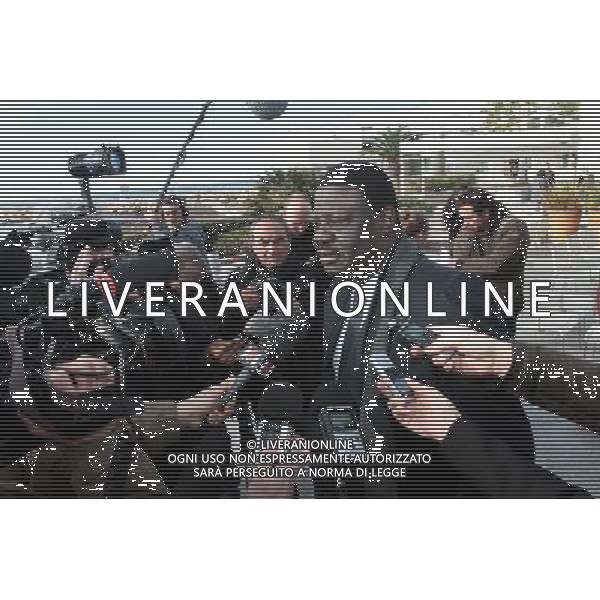 Pape Diouf -04.02.2014 - L ancien president de l OM annonce sa candidature pour les municipales a Marseille sur une liste de rassemblement Photo : Visual / Icon Sport /AGENZIA ALDO LIVERANI SAS - ITALY ONLY - Pape Diouf -04.02.2014 - L\'ex presidente della OM ha annunciato la sua candidatura per Marsiglia comunale in una lista di raduno *** Local Caption ***
