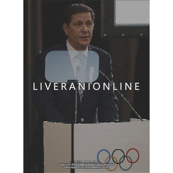 (140204) -- SOCHI, Feb. 4, 2014 () -- Russian Olympic Committee President Alexander Zhukov addresses the opening ceremony of the 126th IOC Session at the Zimny Theatre in Sochi, Russia on Feb.4, 2014. The 3-day 126th IOC Session opened on Tuesday three days ahead of the official start of the Sochi 2014 Olympic Winter Games. (/Wang Lili) ©PHOTOSHOT/AGENZIA ALDO LIVERANI SAS - ITALY ONLY - Preparativi in occasione della cerimonia di apertura delle Olimpiadi invernali del 2014, che avranno inizio il 7 febbraio a Sochi, in Russia, 4 Febbraio 2014.