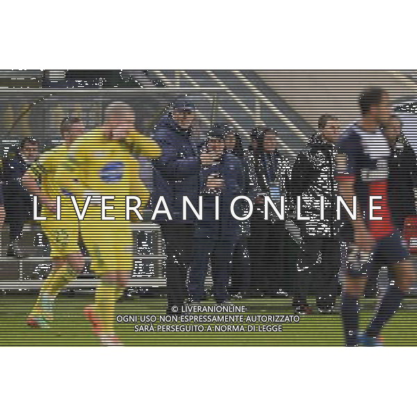 Laurent BLANC - 04.02.2014 - Nantes / Paris Saint Germain - 1/2Finale Coupe de la Ligue Photo : Fred Porcu / Icon Sport AG ALDO LIVERANI SAS ONLY ITALY