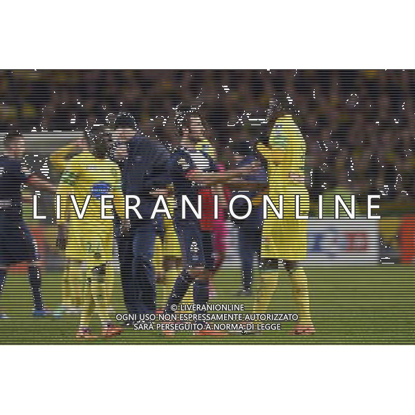 Yohan CABAYE / Papy DJILOBODJI - 04.02.2014 - Nantes / Paris Saint Germain - 1/2Finale Coupe de la Ligue Photo : Fred Porcu / Icon Sport AG ALDO LIVERANI SAS ONLY ITALY