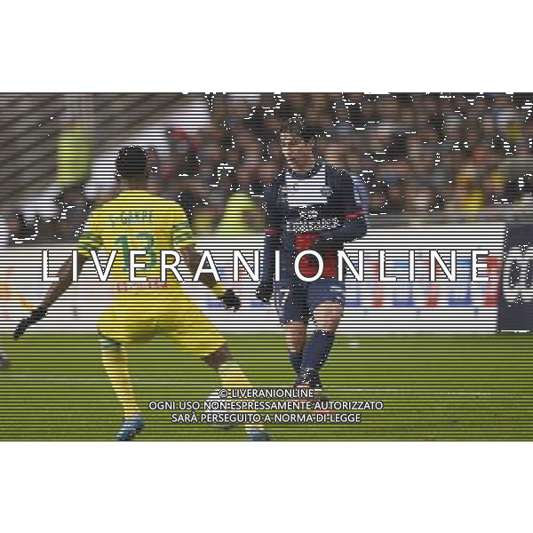 MAXWELL / Serge GAKPE - 04.02.2014 - Nantes / Paris Saint Germain - 1/2Finale Coupe de la Ligue Photo : Fred Porcu / Icon Sport AG ALDO LIVERANI SAS ONLY ITALY