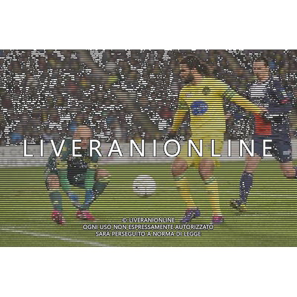 Remy RIOU - 04.02.2014 - Nantes / Paris Saint Germain - 1/2Finale Coupe de la Ligue Photo : Fred Porcu / Icon Sport AG ALDO LIVERANI SAS ONLY ITALY