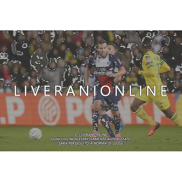 Yohan CABAYE / Serge GAKPE - 04.02.2014 - Nantes / Paris Saint Germain - 1/2Finale Coupe de la Ligue Photo : Fred Porcu / Icon Sport AG ALDO LIVERANI SAS ONLY ITALY