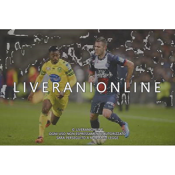 Georges Kevin NKOUDOU MBIDA / Jeremy MENEZ - 04.02.2014 - Nantes / Paris Saint Germain - 1/2Finale Coupe de la Ligue Photo : Fred Porcu / Icon Sport AG ALDO LIVERANI SAS ONLY ITALY
