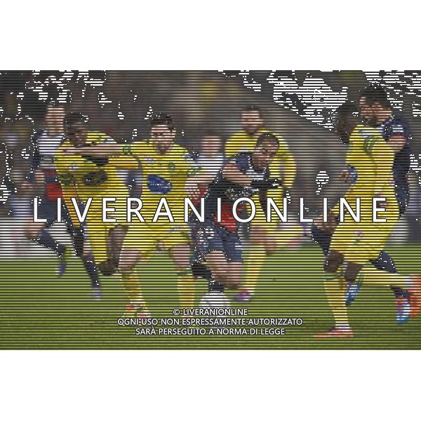 Olivier VEIGNEAU / Lucas MOURA - 04.02.2014 - Nantes / Paris Saint Germain - 1/2Finale Coupe de la Ligue Photo : Fred Porcu / Icon Sport AG ALDO LIVERANI SAS ONLY ITALY
