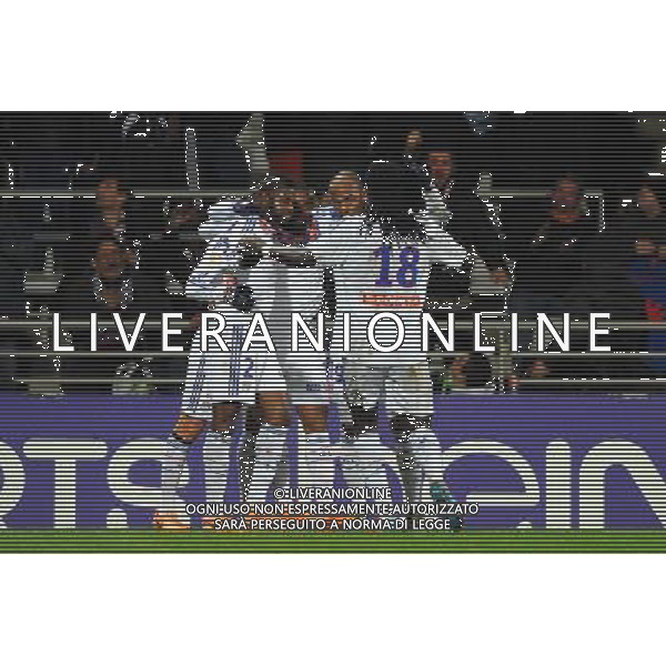 Joie Alexandre LACAZETTE - 05.02.2014 - Lyon / Troyes - 1/2Finale Coupe de la Ligue Photo : Jean Paul Thomas / Icon Sport AG ALDO LIVERANI SAS ONLY ITALY