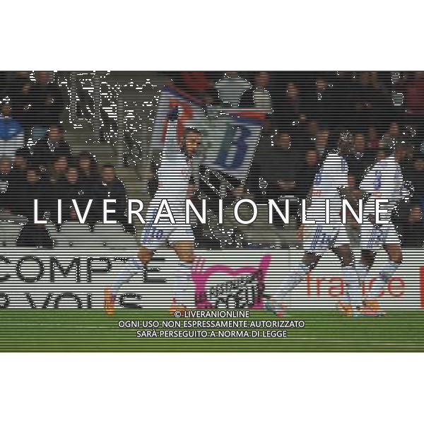 Joie Alexandre LACAZETTE - 05.02.2014 - Lyon / Troyes - 1/2Finale Coupe de la Ligue Photo : Jean Paul Thomas / Icon Sport AG ALDO LIVERANI SAS ONLY ITALY