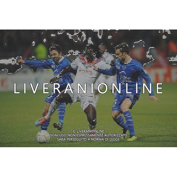 Fahid BEN KHALFALLAH / Bafetimbi GOMIS - 05.02.2014 - Lyon / Troyes - 1/2Finale Coupe de la Ligue Photo : Jean Paul Thomas / Icon Sport AG ALDO LIVERANI SAS ONLY ITALY