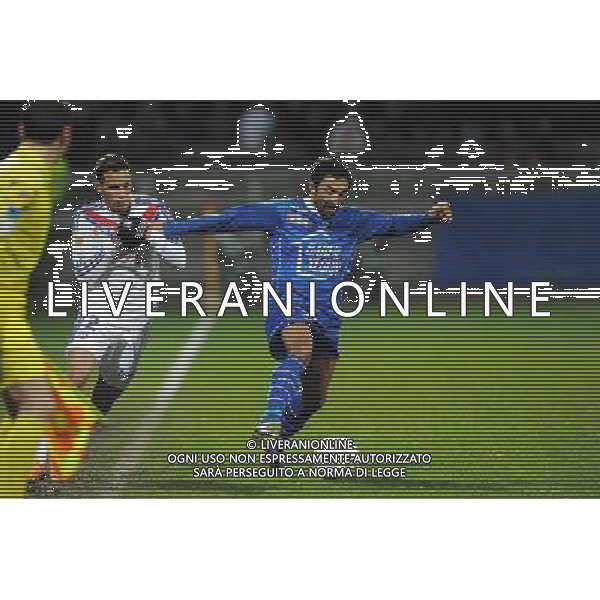 Fahid BEN KHALFALLAH / Mehdi ZEFFANE - 05.02.2014 - Lyon / Troyes - 1/2Finale Coupe de la Ligue Photo : Jean Paul Thomas / Icon Sport AG ALDO LIVERANI SAS ONLY ITALY