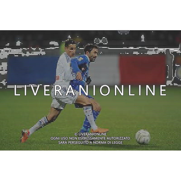 Fahid BEN KHALFALLAH / Mehdi ZEFFANE - 05.02.2014 - Lyon / Troyes - 1/2Finale Coupe de la Ligue Photo : Jean Paul Thomas / Icon Sport AG ALDO LIVERANI SAS ONLY ITALY