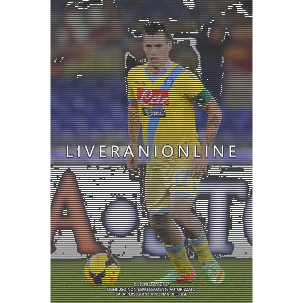 Roma - 05/02/2014 - Stadio Olimpico - TIM CUP 2013-2014 - semifinale andata - Roma vs Napoli - nella foto: Marek Hamsik / Ph. Fabrizio Corradetti - Ag. Aldo Liverani Sas
