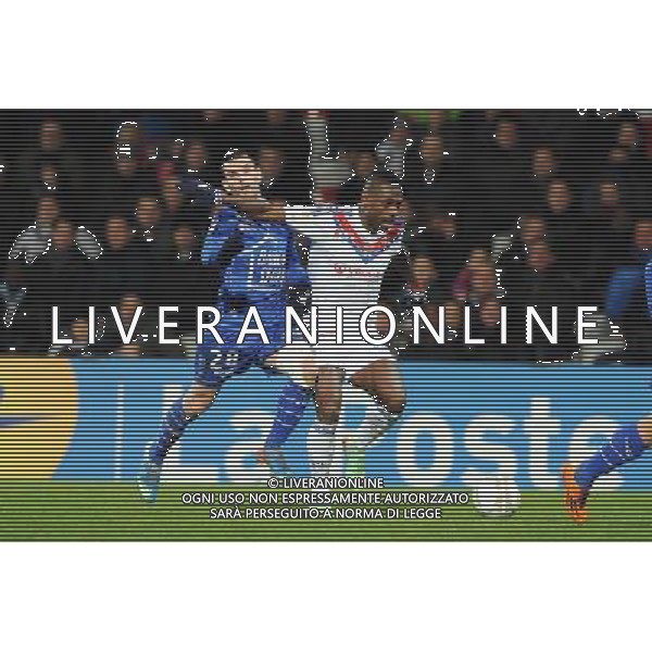 Yoann COURT / Henri BEDIMO - 05.02.2014 - Lyon / Troyes - 1/2Finale Coupe de la Ligue Photo : Jean Paul Thomas / Icon Sport AG ALDO LIVERANI SAS ONLY ITALY