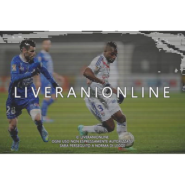 Yoann COURT / Henri BEDIMO - 05.02.2014 - Lyon / Troyes - 1/2Finale Coupe de la Ligue Photo : Jean Paul Thomas / Icon Sport AG ALDO LIVERANI SAS ONLY ITALY