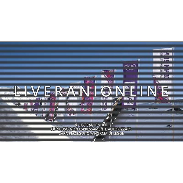 06.02.2014, Krasnaya Polyana, RUS, Olympia Sochi 2014, im Bild Laura Cross-country Ski \' Biathlon Center // Laura Cross-country Ski \' Biathlon Center before the Olympic Winter Games Sochi 2014 at the Krasnaya Polyana, Russia on 2014/02/06. EXPA Pictures Â© 2014, PhotoCredit: EXPA/ Sammy Minkoff *****ATTENTION - OUT of GER***** Â©photoshot/AGENZIA ALDO LIVERANI SAS - ITALY ONLY - 22mi Giochi Olimpici Invernali Olimpiadi di Sochi, Russia 6 febbraio 2014